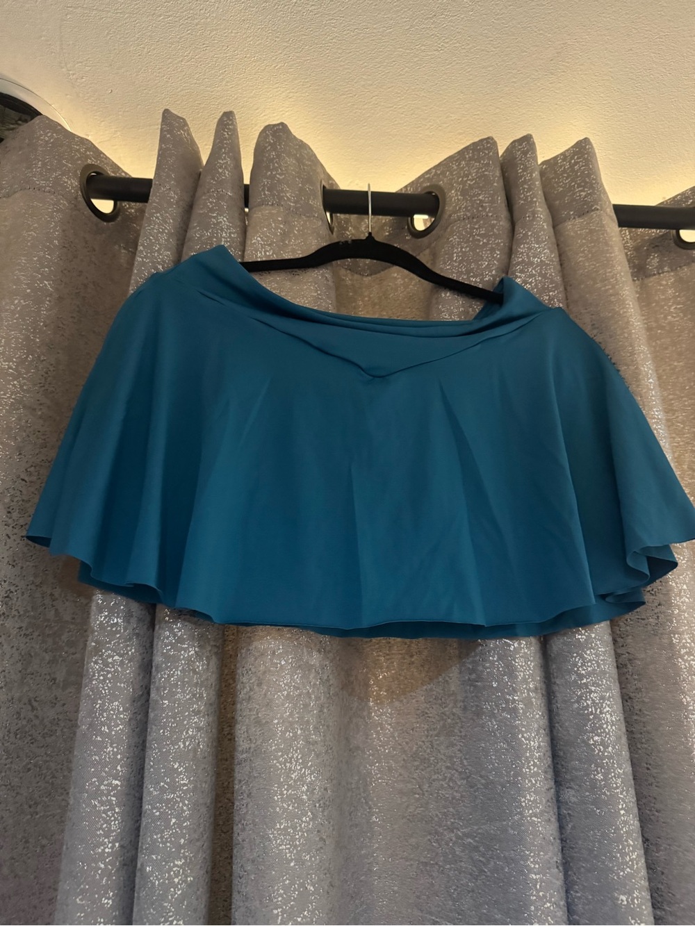SHEIN Teal Circle Skater Skirt